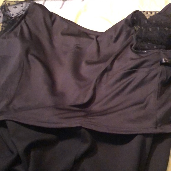 Talbots little black dress 8P/ sheer polka dots 3/4 long sleeves/ modest shift - Picture 13 of 14